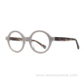 Vintage Round Design Unisex Acetate Optical Frame Glasses